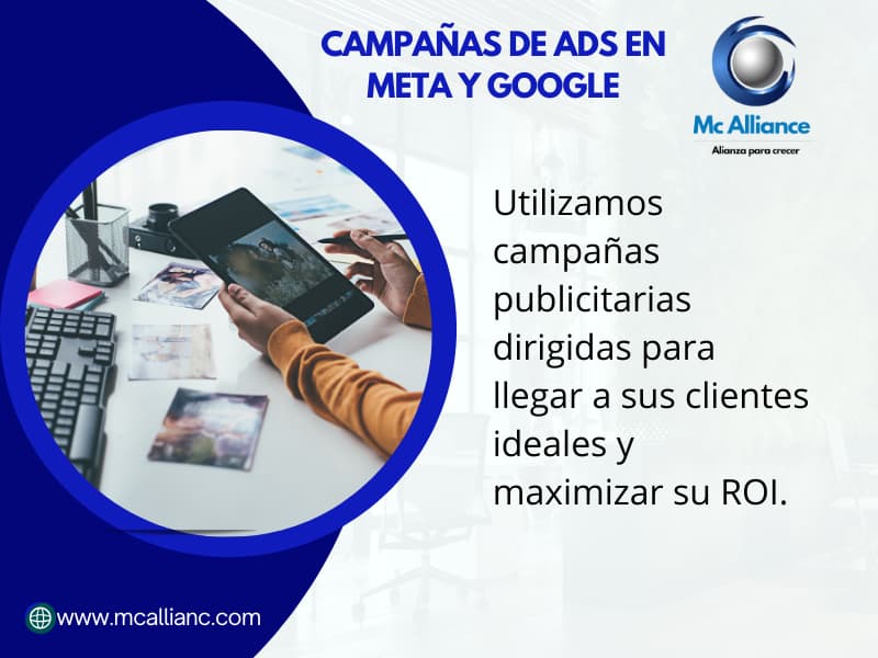 Campañas publicitarias Meta y Google Ads